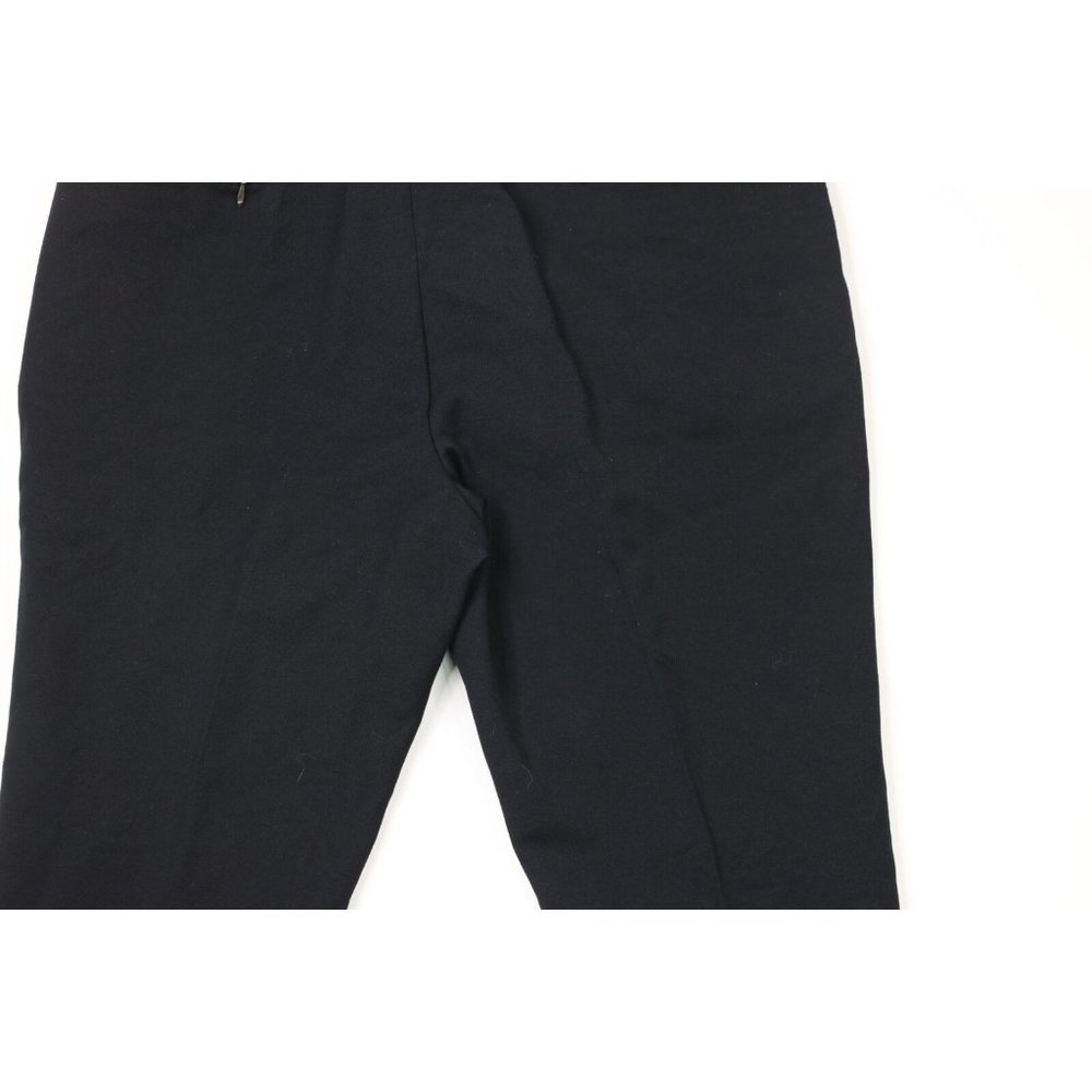 Vintage 40s Mens 34x32 Olympic Stretch Wool Stirrup Skiing Pants Black Italy - Picture 11 of 12